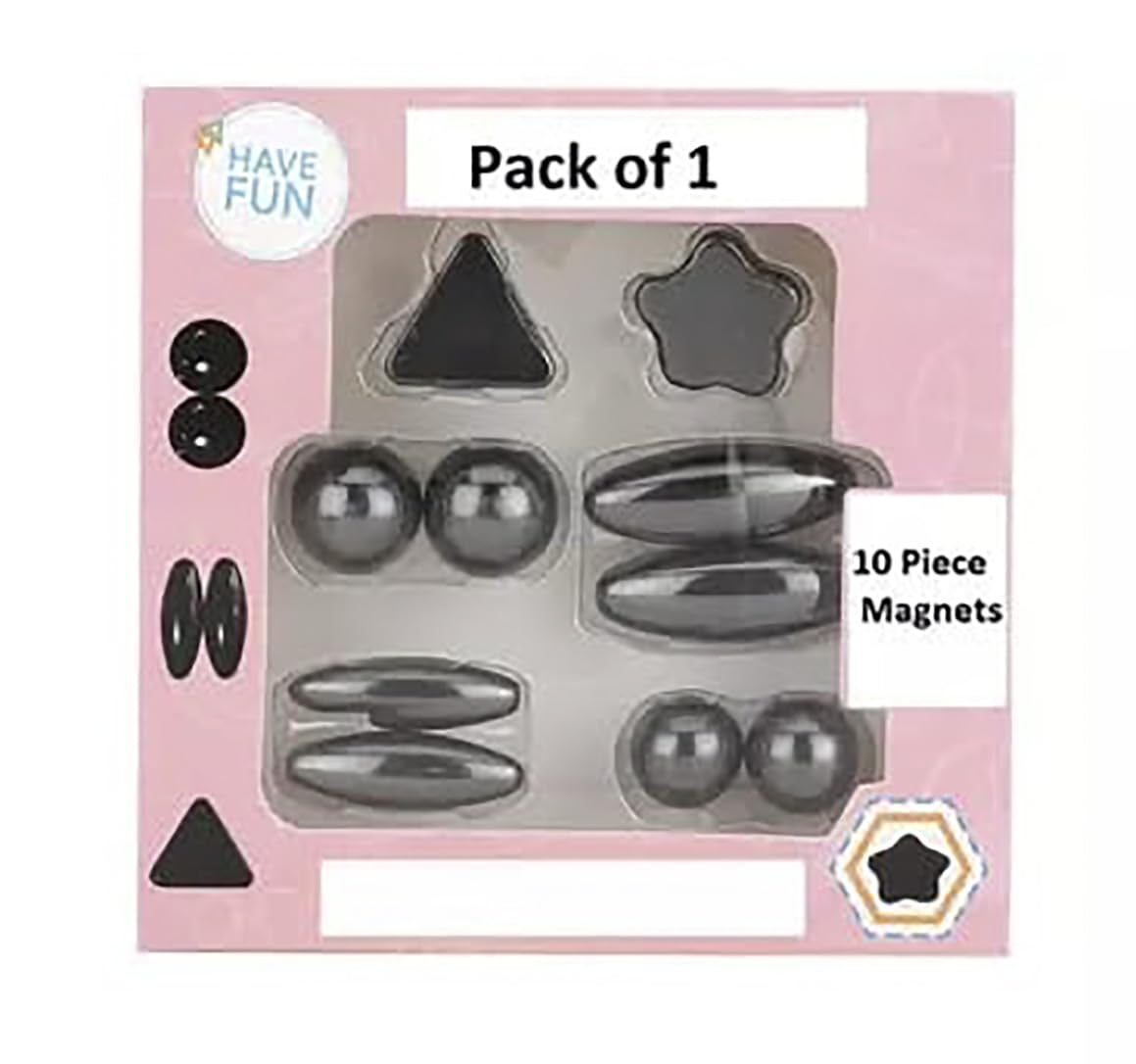 Magnetic Fidget Toy Set for Kids & Adults | Stress Relief Magnet Balls & Shapes | Pack of 1 (Random Color)-image-49