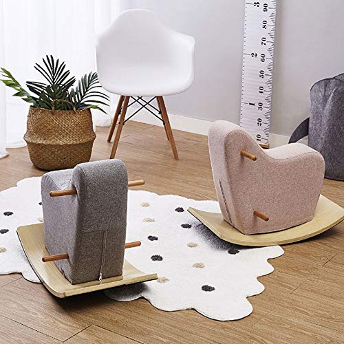 NXYJD Hochwertige Holzpuppen Schaukelpferd Baby reiten EIN Spielzeug Schaukelholzpferd für Kinderzimmerzubehör (Color… – Bild 5