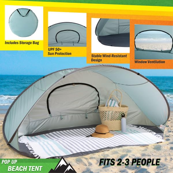 Carpa Playa Pop Up para 2-3 Personas con Protección UV miniatura 4