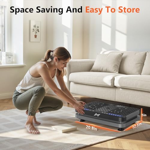 AXV ARK-6 Single-Motor Vibration Plate with Resistance Bands — view 7