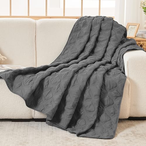 Image of Litanika California King Size Quilt Set Grey- Oversized Lightweight Comforter Bedspreads & Coverlets Gray - Bedding Cover Bed Decor - 3 Pieces (1 Quilt, 2 Pillowcases)