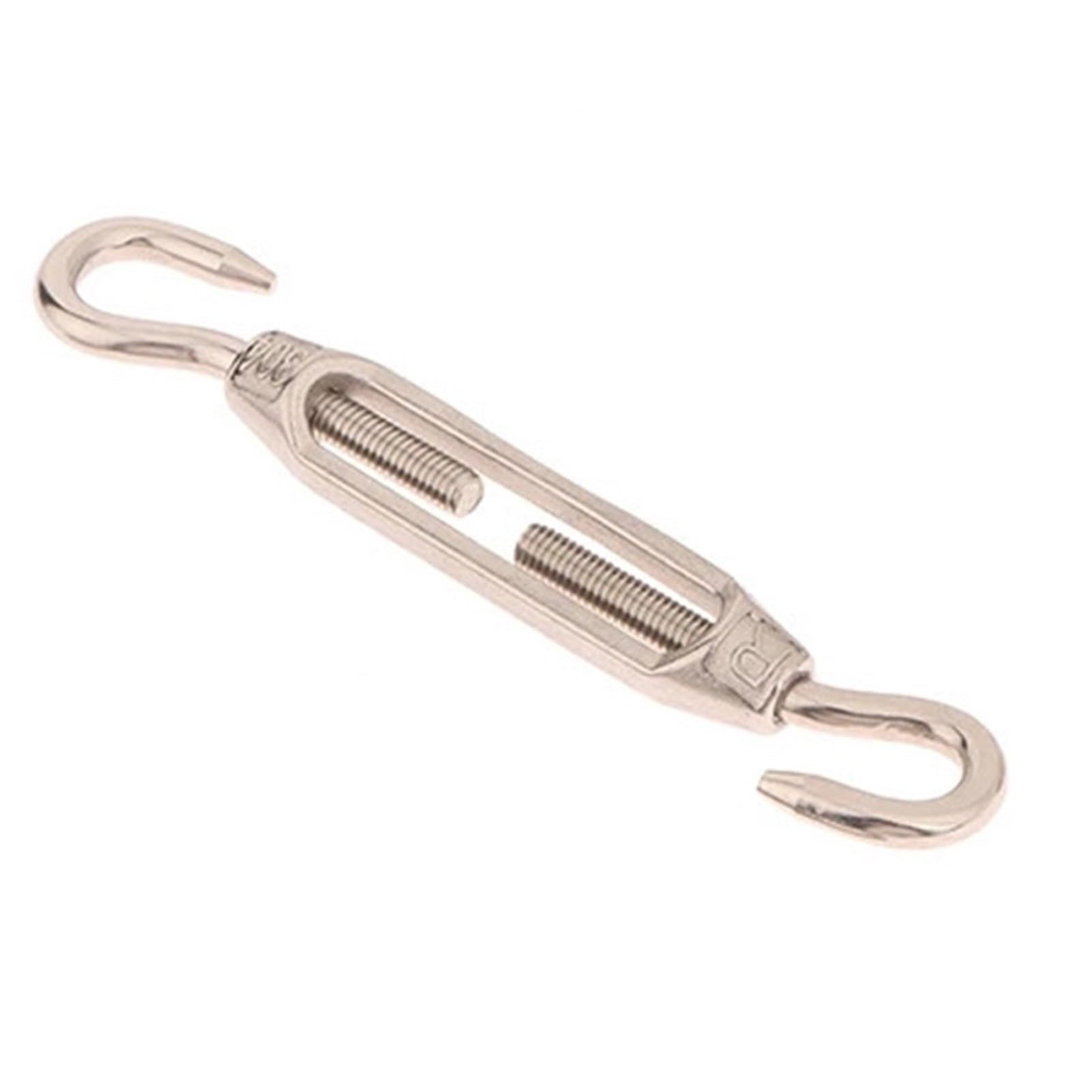 10 Piezas M4 M5 M6 M8 Acero Inoxidable 304 Ajuste Cadena Aparejo Ganchos Ojo Tensor Cuerda de Alambre Dispositivo tensión(M8-1)
