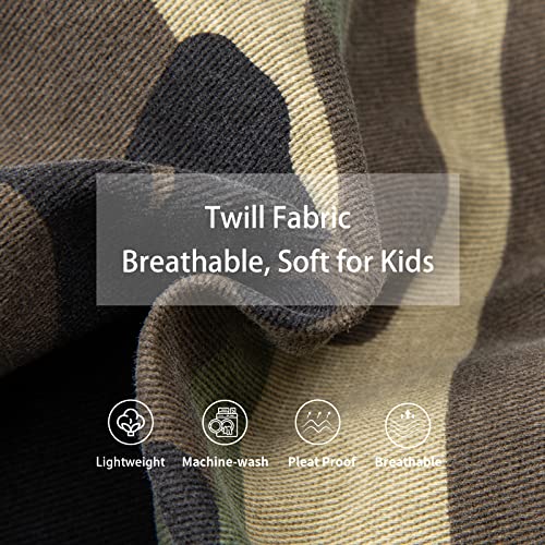 LittleSpring Boys Pull-On Cargo Pants Elastic Waist with Hoop4