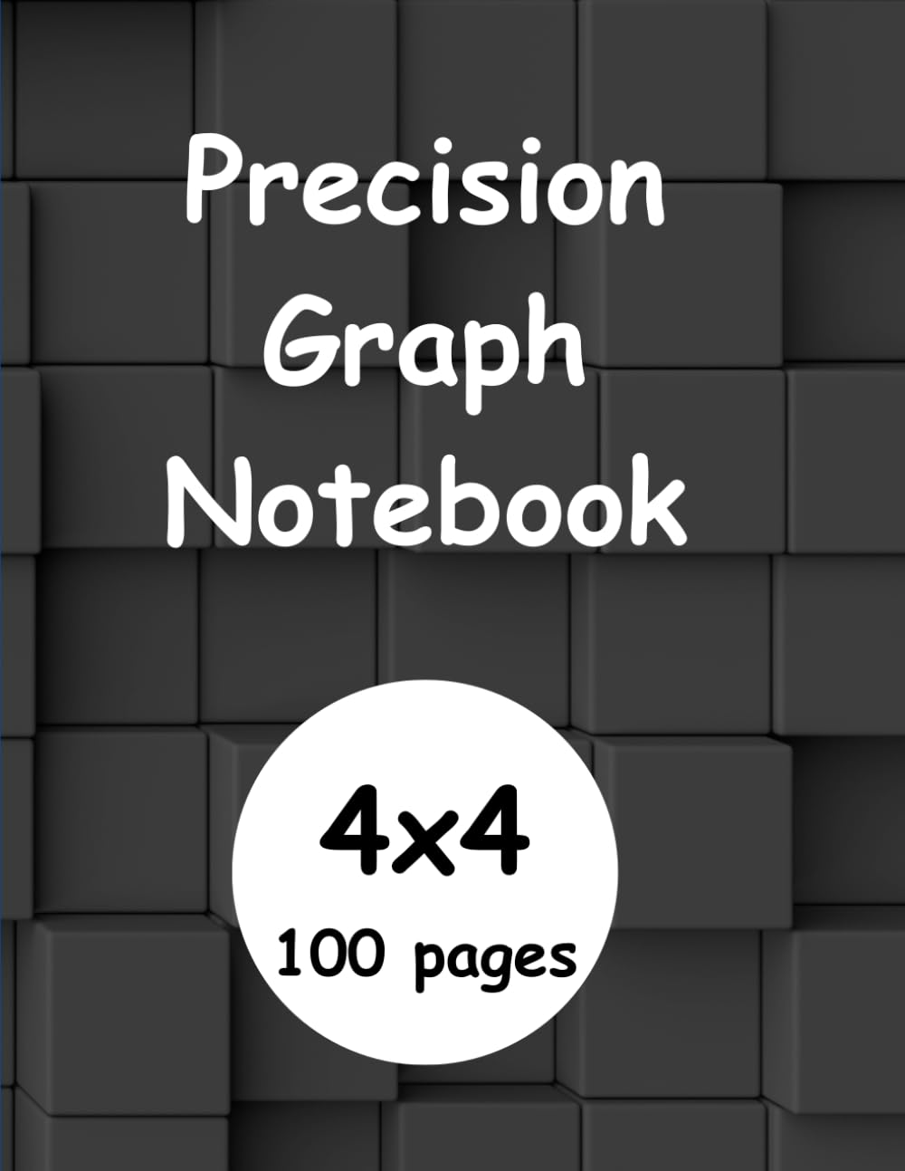 Carnet de notes de précision quadrillé 100 pages pour design