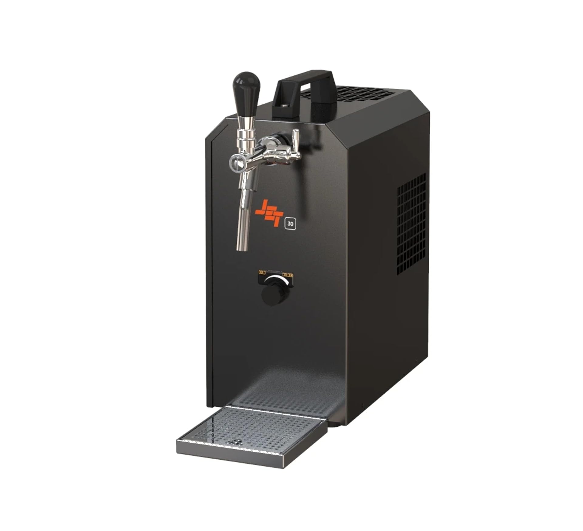 Kit Completo Sistema de Tiro de Cerveza Jet 30, Enfriador en línea seco, 35 l/h, con regulador CO2, Botella 2 kg, mangueras y Cabezal Cesta, Tipo S