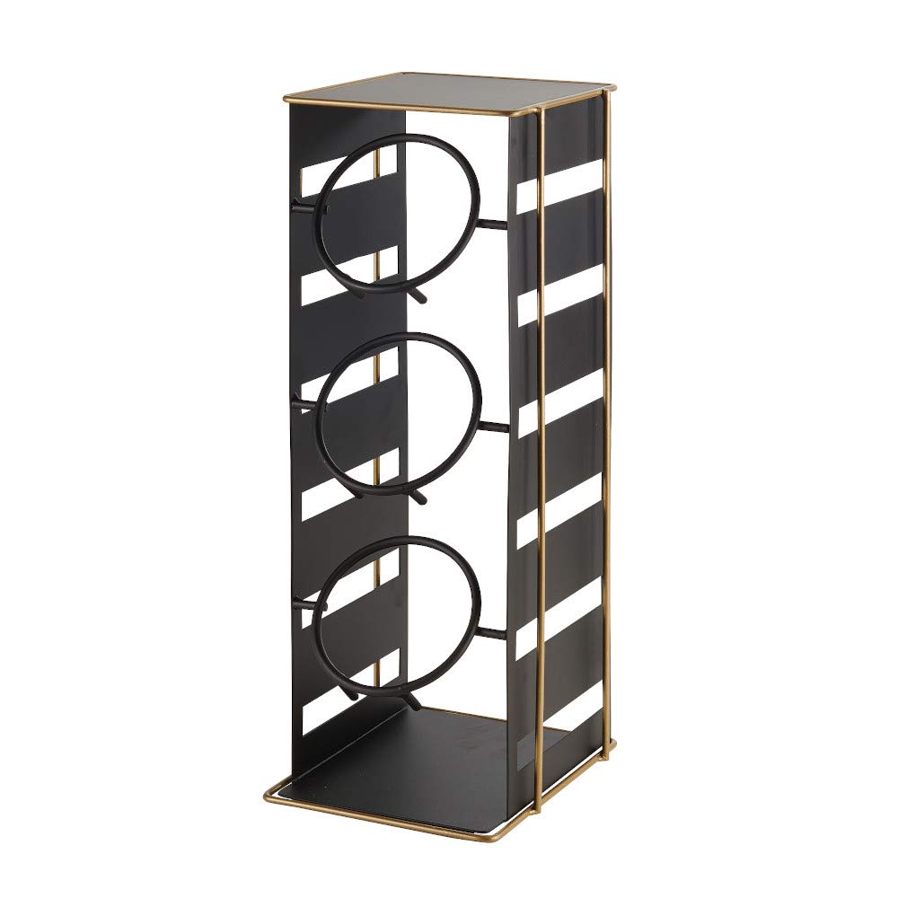22086-90 Empire Cylinder Display 7"W x 7-1/4"D x 18-1/2"H (Cylinders Sold Separately) by CAL-MIL – Metal, Black