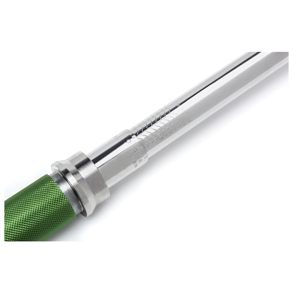 SATA ST96312SC Llave Dinamométrica Ajustable con Accionamiento de 1/2 Pulgada, 40-200NM, con Mango Moleteado de Aluminio y Estuche de Almacenamiento