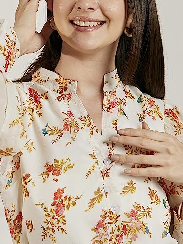 Image of Carlton London Women's Georgette A-Line Knee-Length Casual Dress
