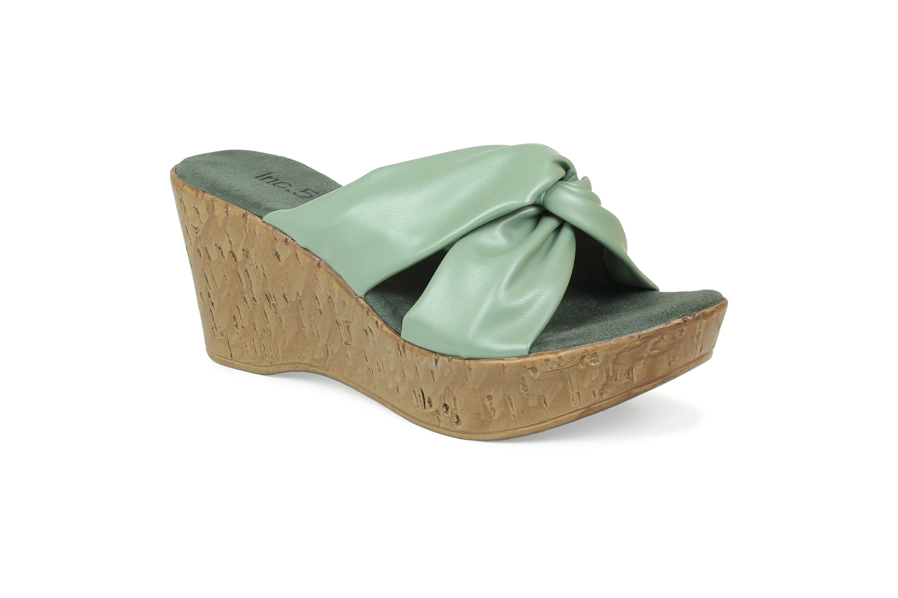 Inc.5Women's 101013_Green Wedge Sandal