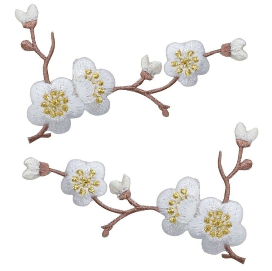Amazon.com: Cherry Blossom Applique Patch Set - Branch Bloom