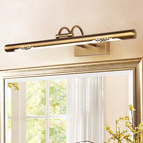 Aplique LED espejo baño bronce vintage ajustable 4000K 6