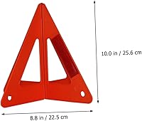 Vista 5 de ERINGOGO Car Road Warn Kit 2pcs Plastic Triangle Reflective Signs Sign Set Safety Triangle Kit Reflective Safety for Car