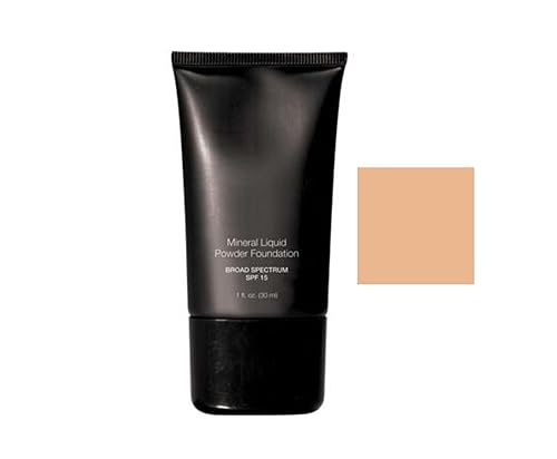 Base de maquillaje mineral en polvo líquido de amplio espectro SPF 15 (Cameo Beige)