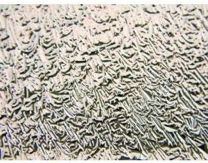 4" X 4" Dichroic Red Silver Crinkle On Thin Black Glass - 96 Coe