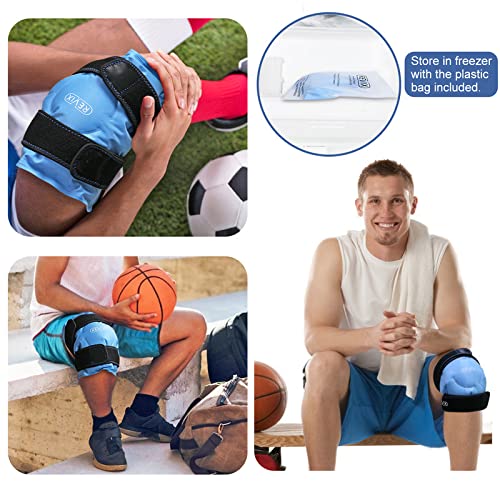 Revix Ice Pack For Knee Pain Relief, Reusable Gel Ice Wrap For Leg Injuries, Swelling, Knee Replacement Surgery, Cold Compress Therapy For Arthritis, Meniscus Tear And Acl #TOP6