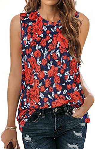 Women Summer Tops Sleeveless Tank Floral Casual Cute Loose Fit Cute T-Shirt Tunic Women Summer Tops Sleeveless Tank Floral Casual Cute Loose Fit Cute T-Shirt Tunic