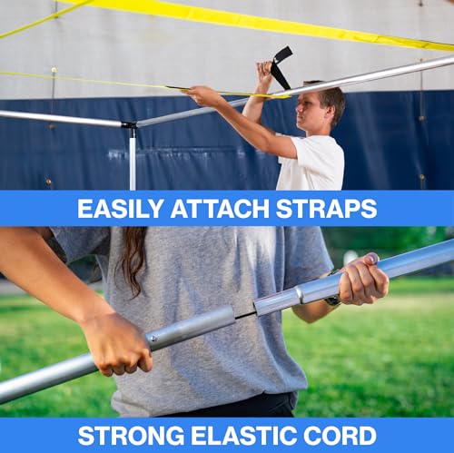 9 Square Castle Squares | Portable, Metal, Quick Set Up, Height Adjustable & Waterproof Indoor/Outdoor