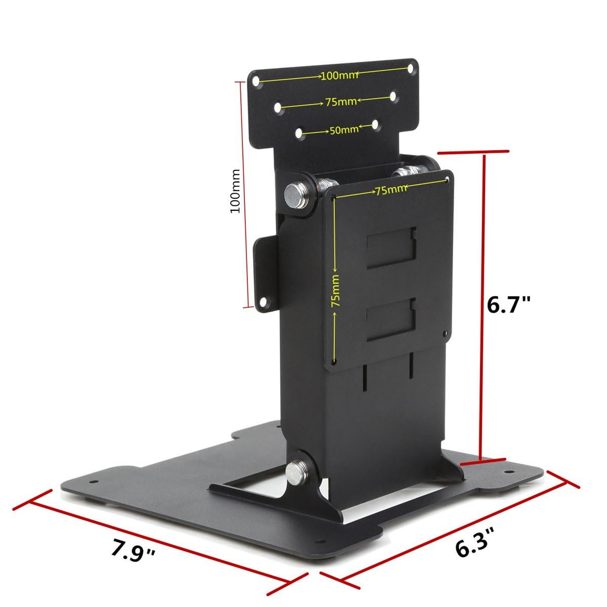 Wearson WS-03S Monitor LCD táctil y Todo en uno PC Soporte Todos los Metal Soporte Resistente con Agujeros VESA 75x75 y 100x100 mm