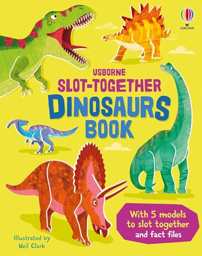 Slot-together Dinosaurs: An Interactive Book for Dinosaur Lovers, Combining Fun Facts, Puzzle Solving, and Fine Motor Skills Development