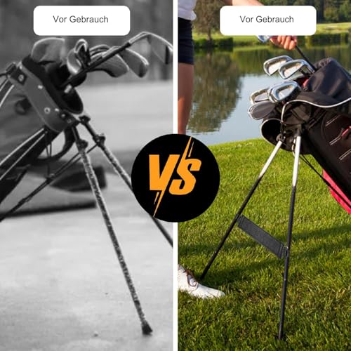 Soporte Ajustable para de Golf, Correa de Piel sintética de una Pieza, de Gancho para Soporte de piernas para Bolsas de Transporte, Mejora la Estabilidad, Accesorio de Repuesto Duradero - imagen 5