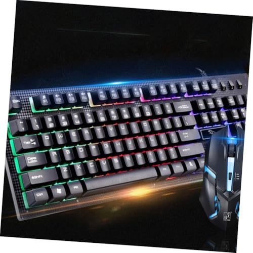 Clavier et souris USB lumineuses gaming mécanique PC