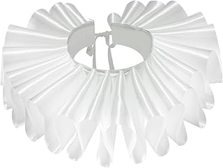 Vintage Ruffle Ruff Collar Detachable Pleated Neck Accessory Party Halloween Cosplay Props for Stage Show Photography