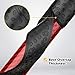 Gonex Bat Grip Tape for Baseball Softball, 1.1mm 40.16'' Pro Feel Full Adhesive Back Baseball Bat Grip, Black Wrap (1 Pack)