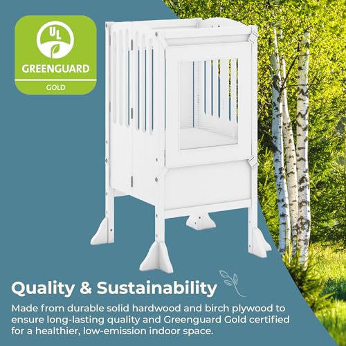 image for Guidecraft Kitchen Helper® Toddler Tower Step Stool - Contemporary - 