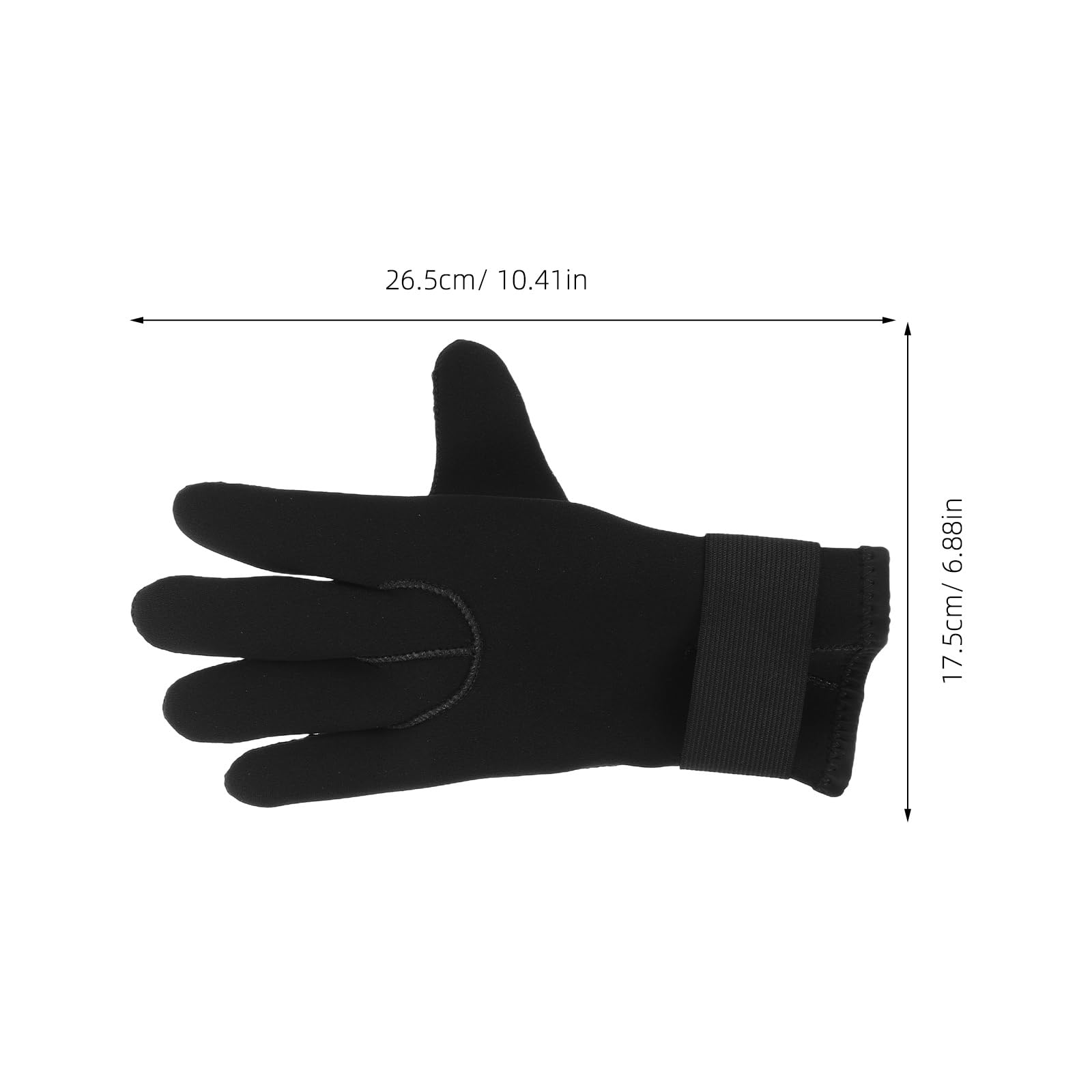 TOYANDONA Guantes de Agua de Neopreno de Cinco Dedos, cálidos, para Buceo de Invierno, para Hombres y Mujeres, para Pesca de cangrejos, esnórquel, Surf y Otros Deportes acuáticos.