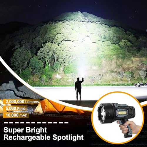 Lampe de poche LED rechargeable BEFAMALI projecteur haute luminosité COB - 2