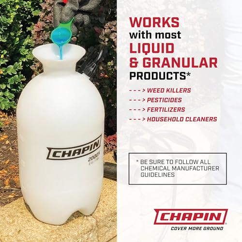 Chapin 20004 Sprayer Tank, Lawn and Garden, Hand Pump Pressured, Anti-Clog Filter, Adjustable Spray Nozzle, Spray Plants, Watering, Weeds, Fertilizer and Pests, White, 1 Gallon (4. image 4