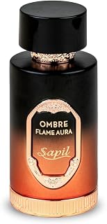 Sapil Ombre Flame Aura Unisex Eau De Parfum - Spiced Oud, Vanilla, Tonka & Amber - Long-Lasting Warm Woody Perfume - 3.38 oz