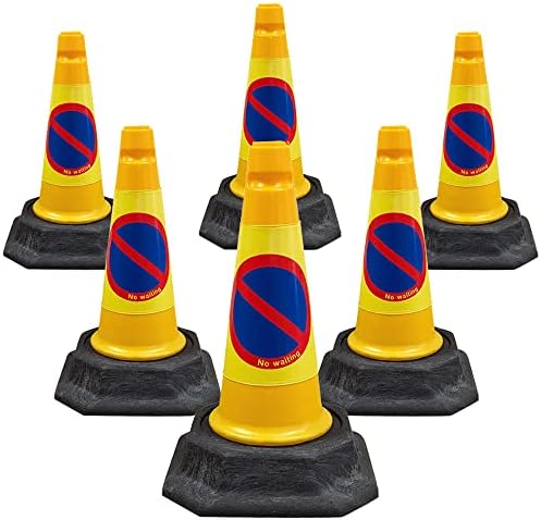 Traffic Cone No Parking/No Waiting Pack Of 6