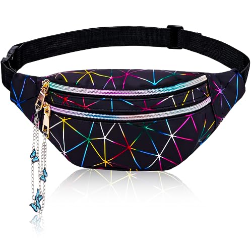 Gürteltasche Kinder Festival Tasche Bum Bag Bauchtasche Schwarz Damen...