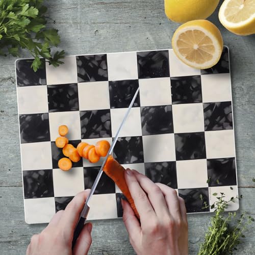 Tabla para cortar rectangular de vidrio templado 10 x 8 pulgadas miniatura 7