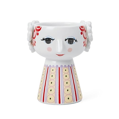 Bjørn Wiinblad Eva Candleholder | Hand-Painted Glazed Ceramic | Lavender