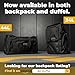 Gold BJJ Jiu Jitsu Backpack - Heavy Duty Gym Bag with Waterproof Gi Pocket (Black)