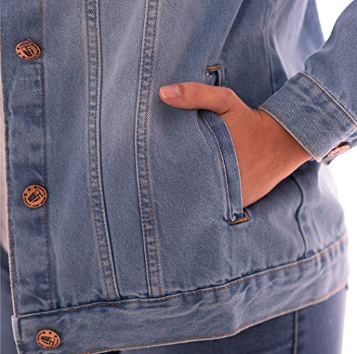 JAQUETA JEANS AEE SURF FEMININA SKY (G)