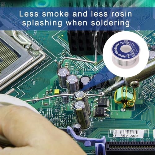 Image of Soldering Wire 0.8mm, 63-37 Tin Lead Rosin Core Solder Wire, 50g Electrical Solder for Repair and DIY of Electronic Electric Electrical Soldering Components