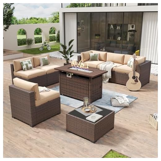 Aoxun 8-Piece Outdoor Furniture Set