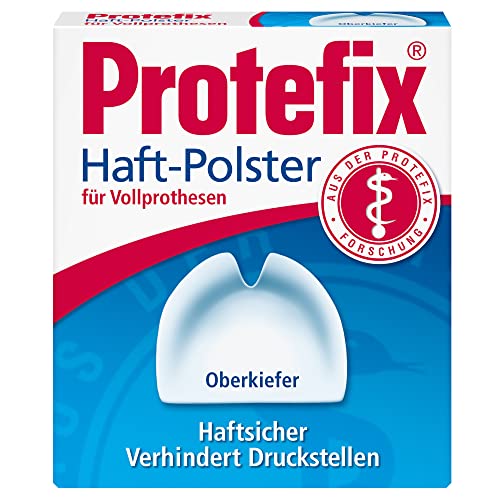 Protefix Haft-Polster für Vollprothesen - Oberkiefer - Wirksamer Schutz vor Druckstellen und Entzündungen - 30 Haft-Polster