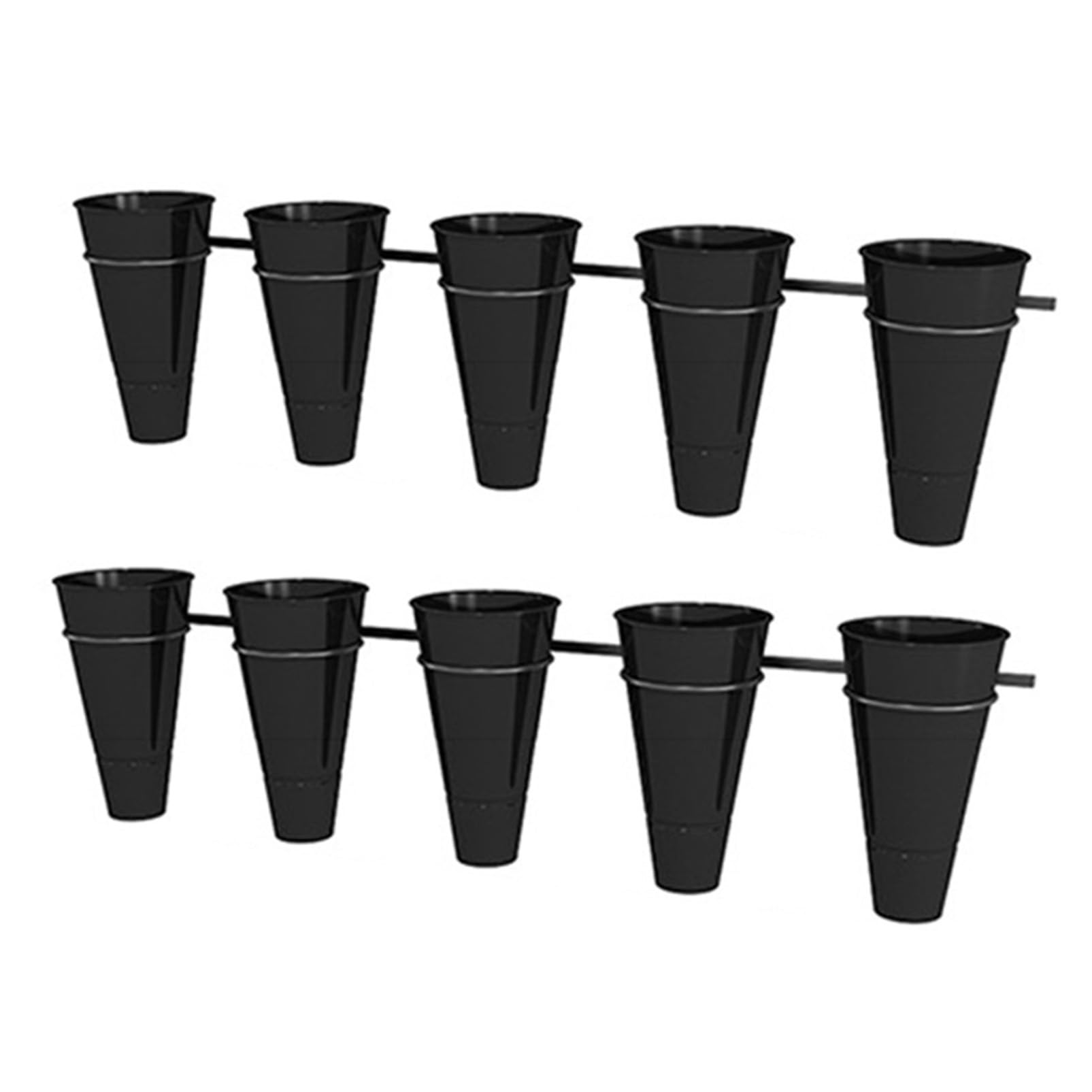 Support mural pour plantes avec seaux étagère fleurs intérieur et extérieur