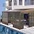 Domi 12x16FT Wall Mounted Sunroom,Solarium Aluminum Enclosed Gazebo with Hard Walls,Front Door&Side Entrance,Galvanized Steel Sloping Roof&Detachable PC Screen,Lean to Gazebo Sun Room for Patio Deck