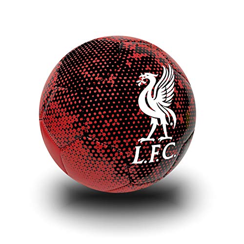 Icon Sports Liverpool Soccer Ball Size # 4, Black and Red Liverpool Football