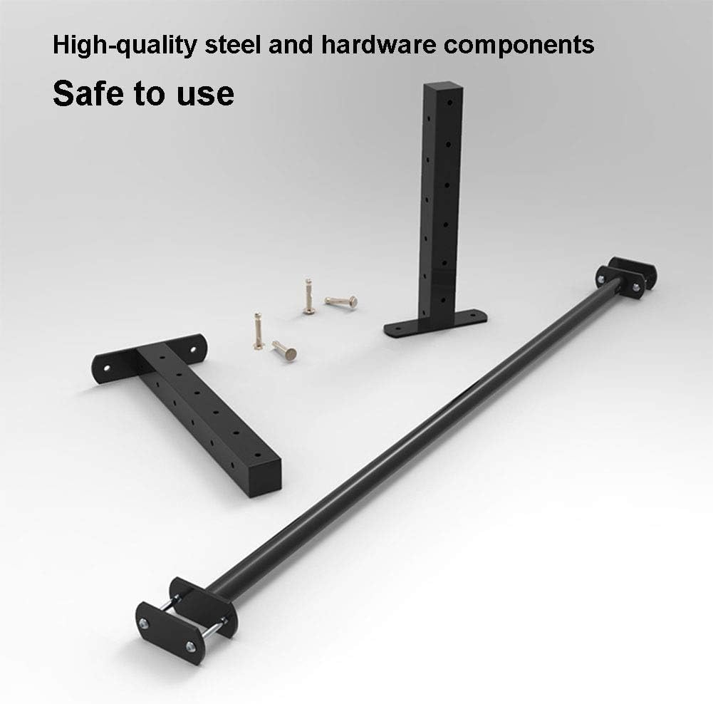 Fitnessgeräte Klimmzugstangen Decke Haushalt Höhe Einstellbar Arm Kraft Übung(Black)