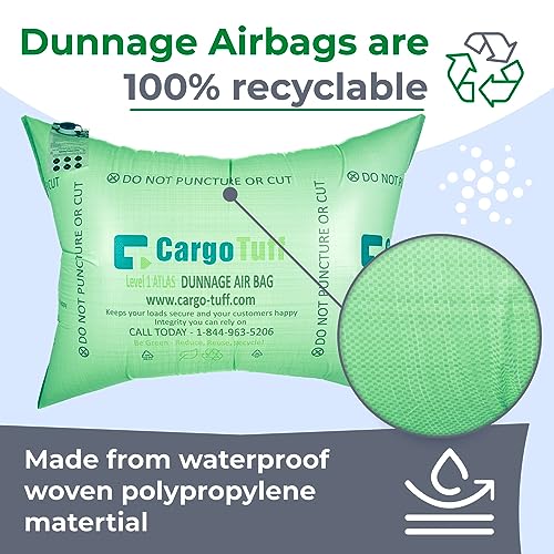 Image of IDL Packaging 36 inch x 48 inch Dunnage Airbag, Woven Polypropylene, Level 1 | Fill The Void in Trucks and Intermodal Shipments, Reusable - Load Securement Airbags for Container Stuffing