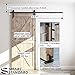 SMARTSTANDARD 6.6 FT Sliding Barn Door Soft Close Hardware Kit - 5 ft-10 ft, Smoothly and Quietly-Single Door-Invisible Design-Includes Step-by-Step Manual-Fit 36