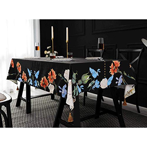 Nappe de table rectangle 140x200 cm en velours imperméable - 4