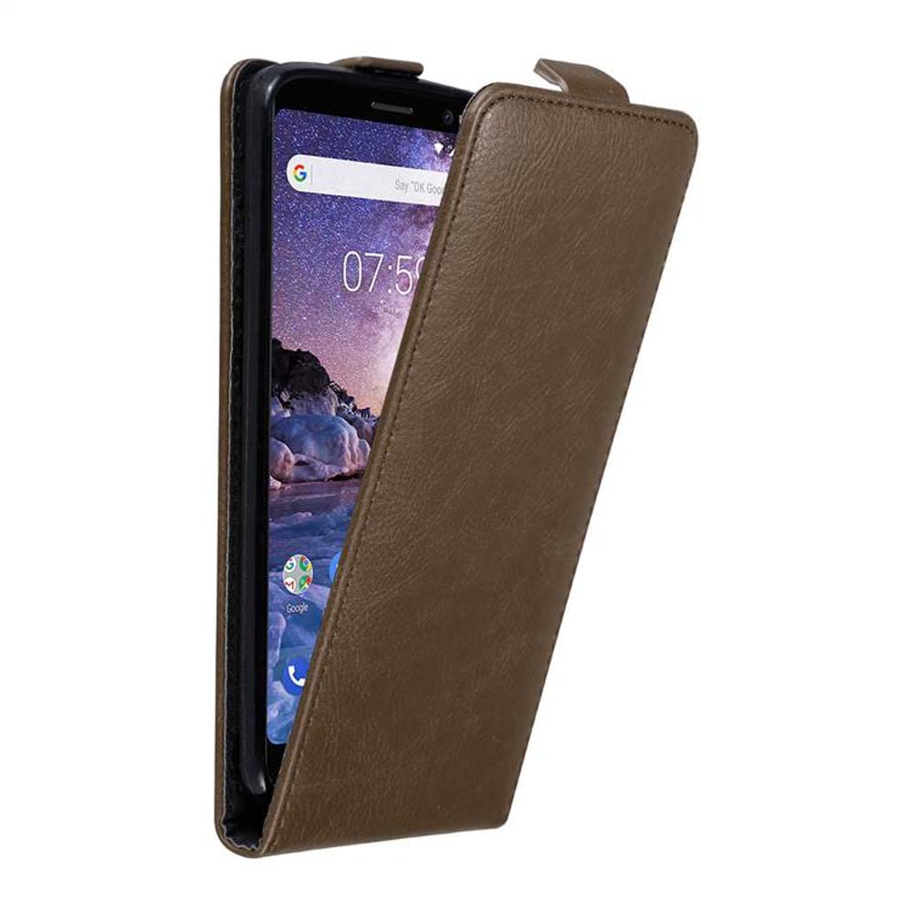 Cadorabo Flip Cover Per Nokia 7 Plus – Rossa, Chiusura Magnetica, Custodia A Libro