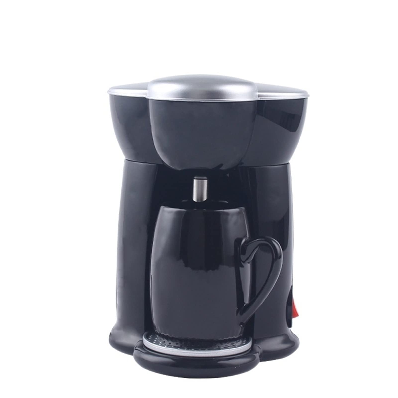 DieffematicKF Ekspresy do kawy Mini Coffee Machine Automatic Drip Coffee Maker Single Cup Coffee Maker for Home And Office